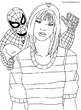 lamina para imprimir y colorear Spiderman - Hombre Ara&ntilde;a